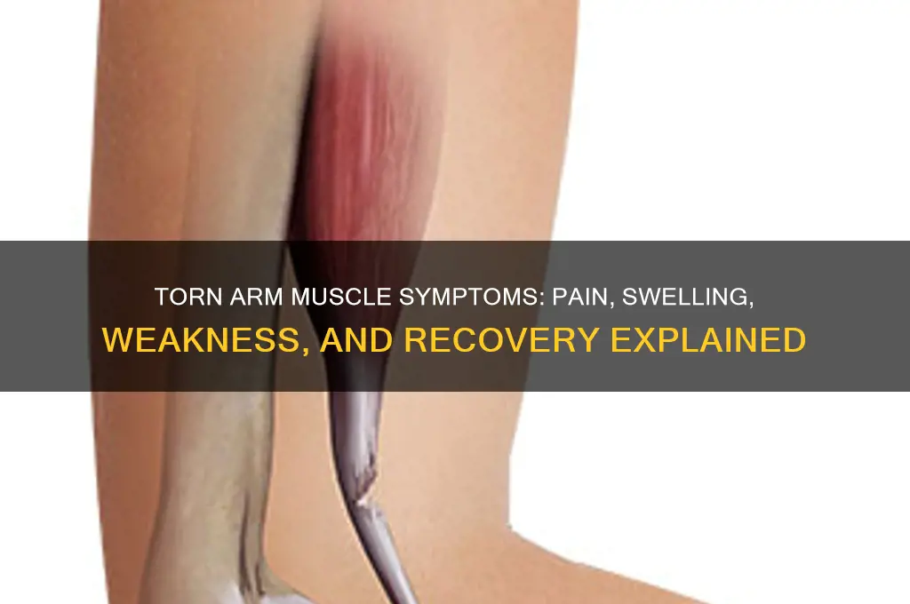 what does a torn arm muscle feel like