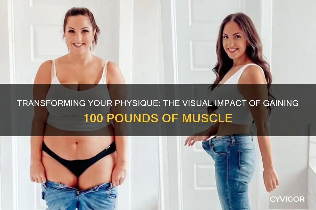 what does gaining 100 pounds of muscle look like