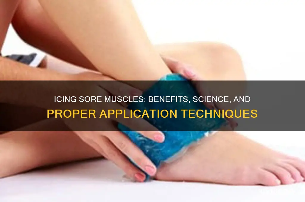 what does icing a sore muscle do