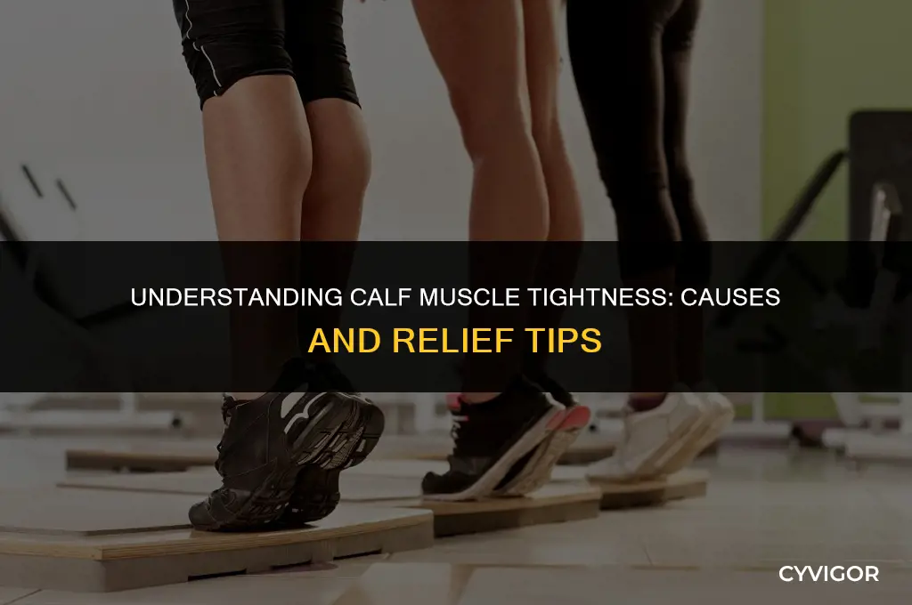 what does it mean when your calf muscle tightens up