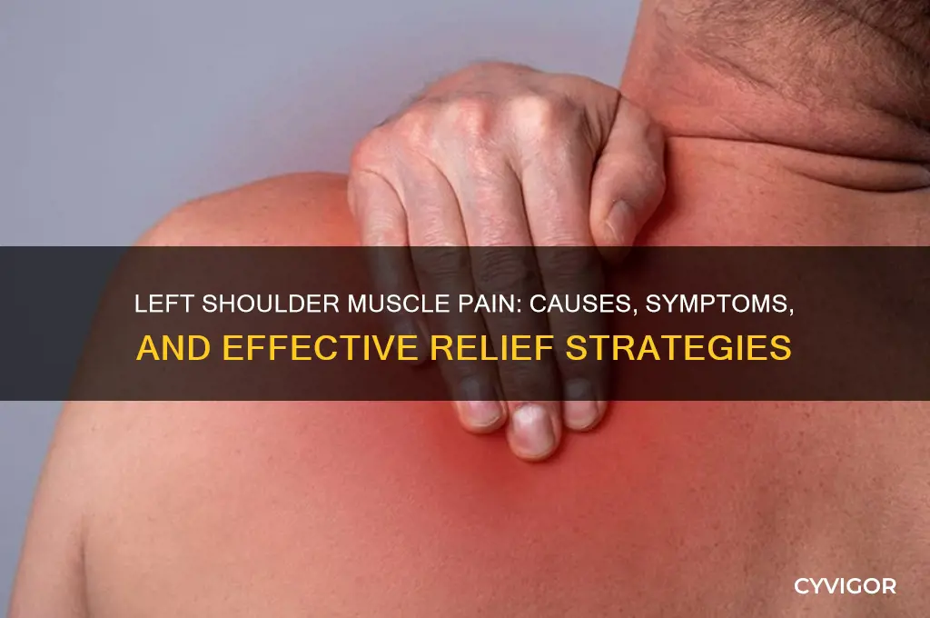 what does left shoulder muscle pain mean