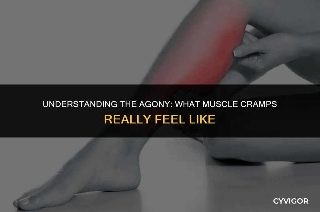 what does muscle cramps feel like