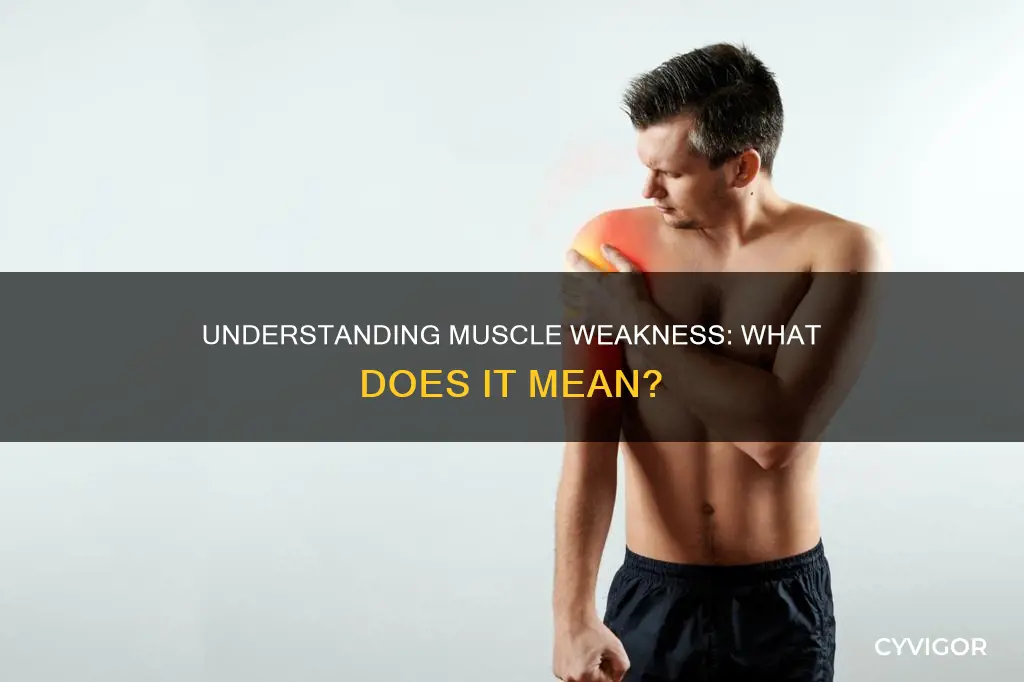 what does muscle weakness mean