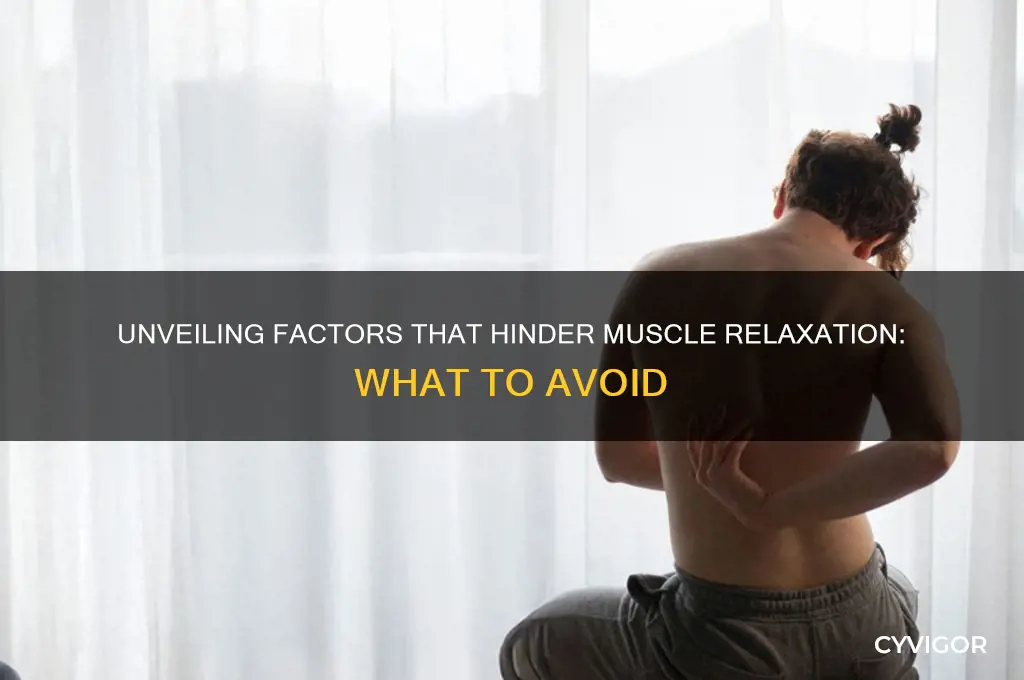 what does not contribute to muscle relaxation
