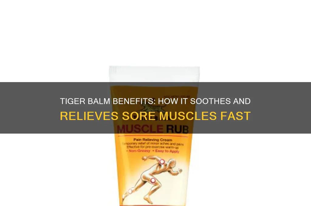 what does tiger balm do for sore muscles