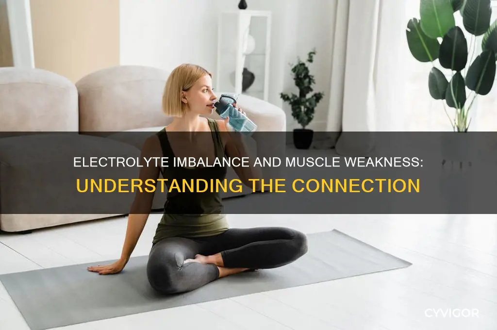 what electrolyt imbalance causes muscle weakness