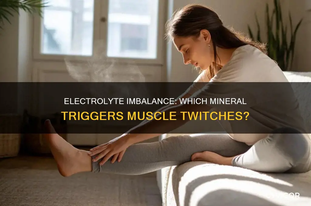 what electrolyte causes muscle twitches