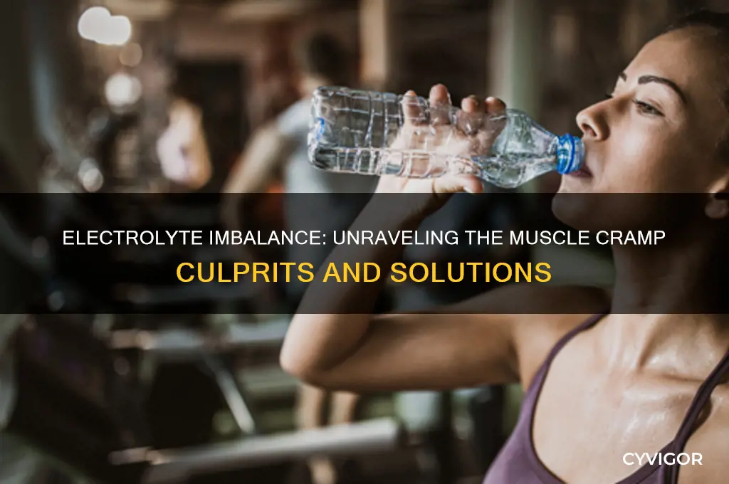 what electrolytes cause muscle cramps