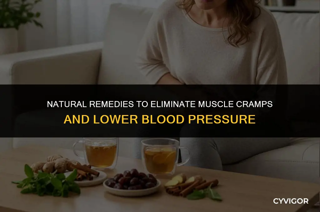 what eliminates muscle cramps and lowers blood pressure