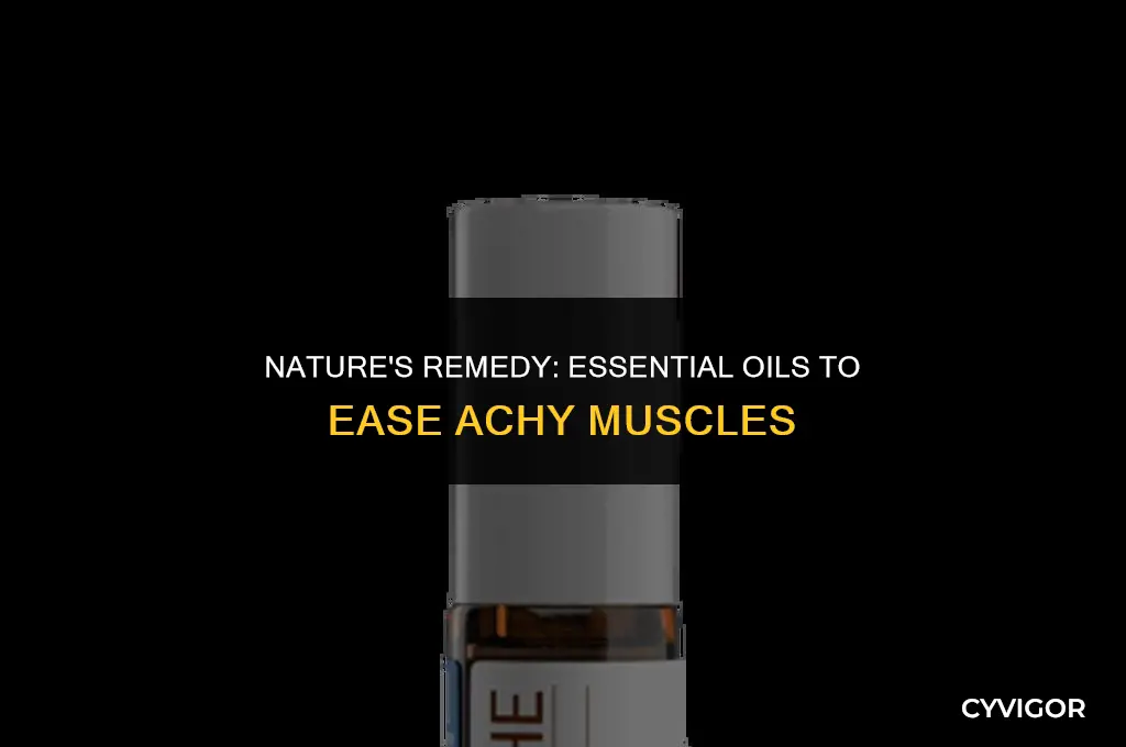 what essential oil is good for achy muscles