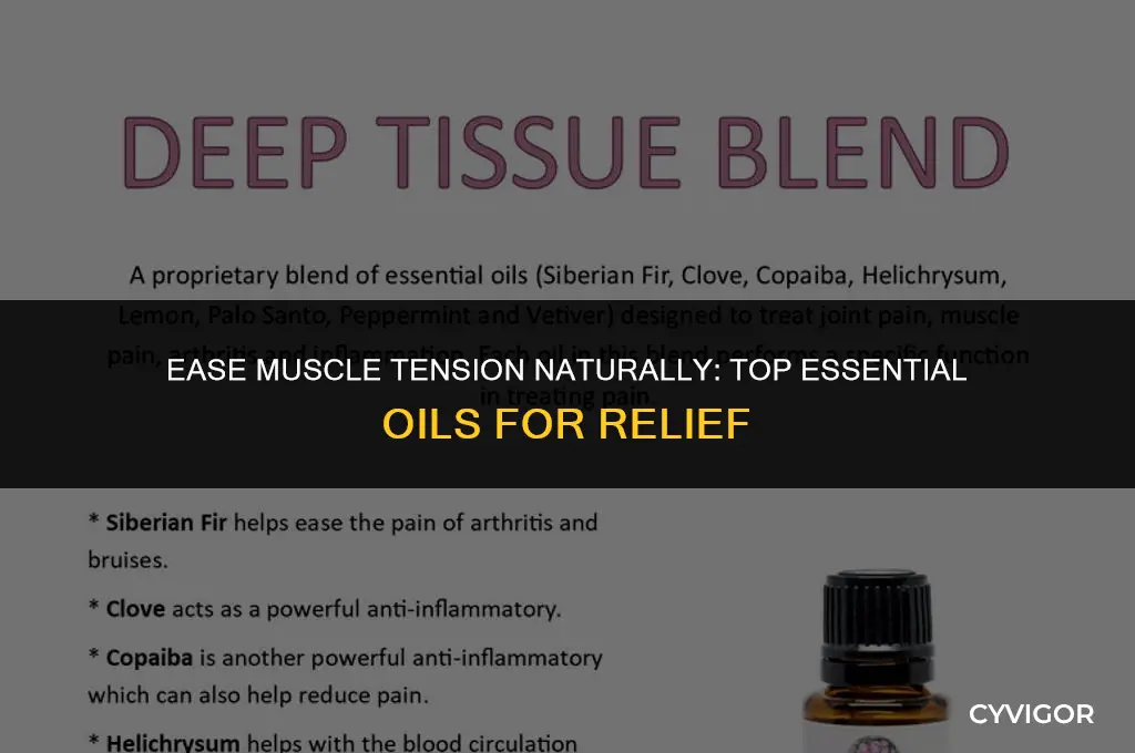 what essential oils are good for muscle tension