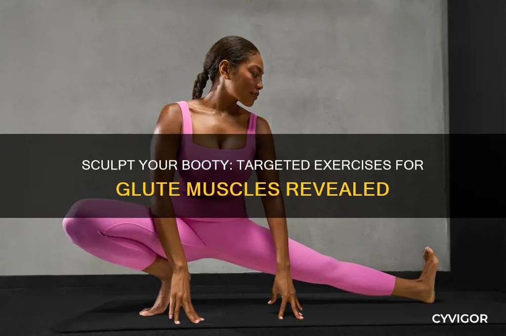 what excersies work which muscles in the booty