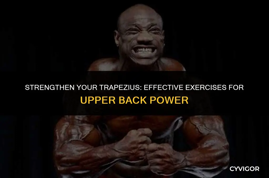 what exercise builds trapezius muscles