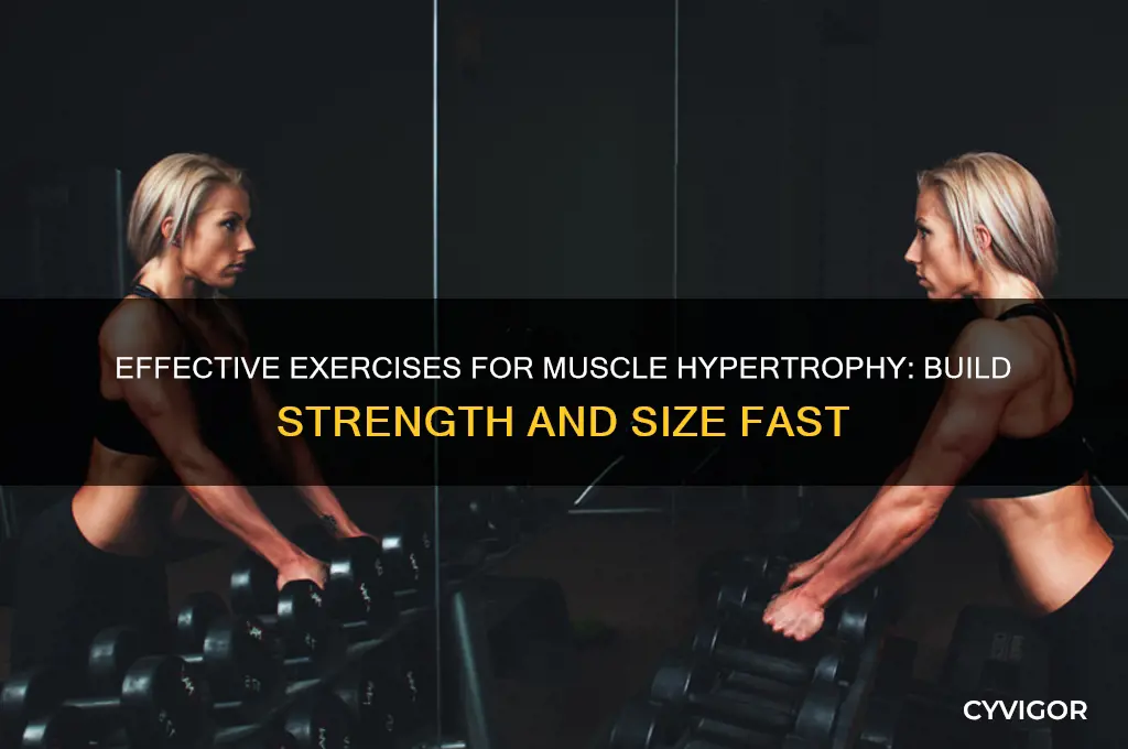 what exercise causes muscle hypertrophy