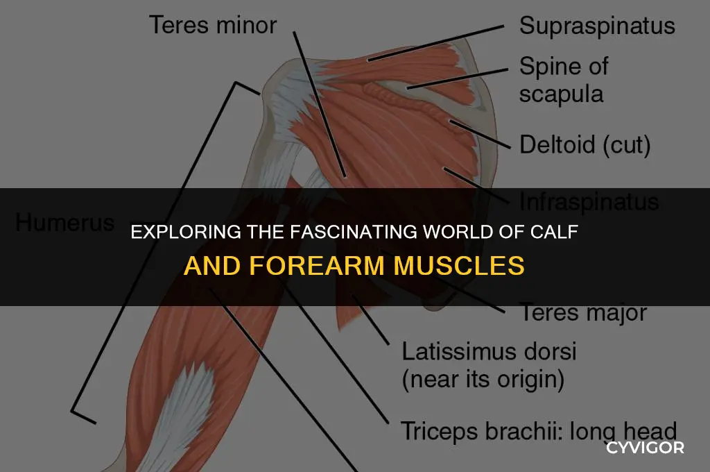 what family of muscles are calf and forearms in