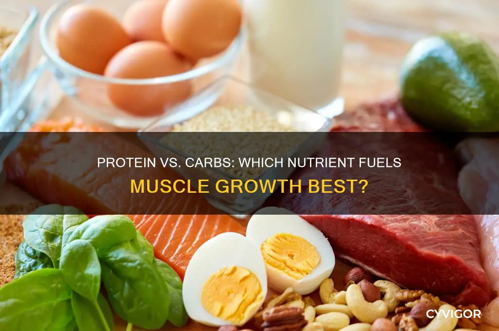 what grows muscle protein or carbs