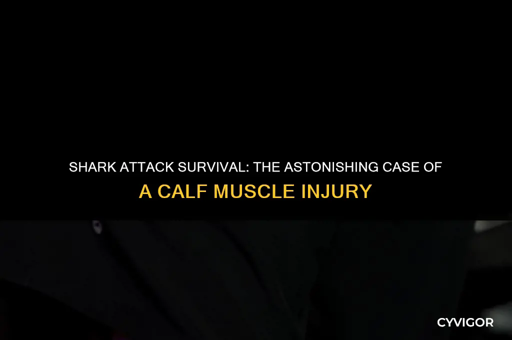 what happens if a shark takes calf muscle