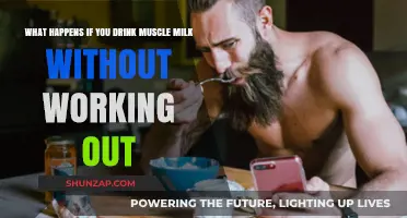 Drinking Muscle Milk Without Working Out: Benefits, Risks, or Waste?