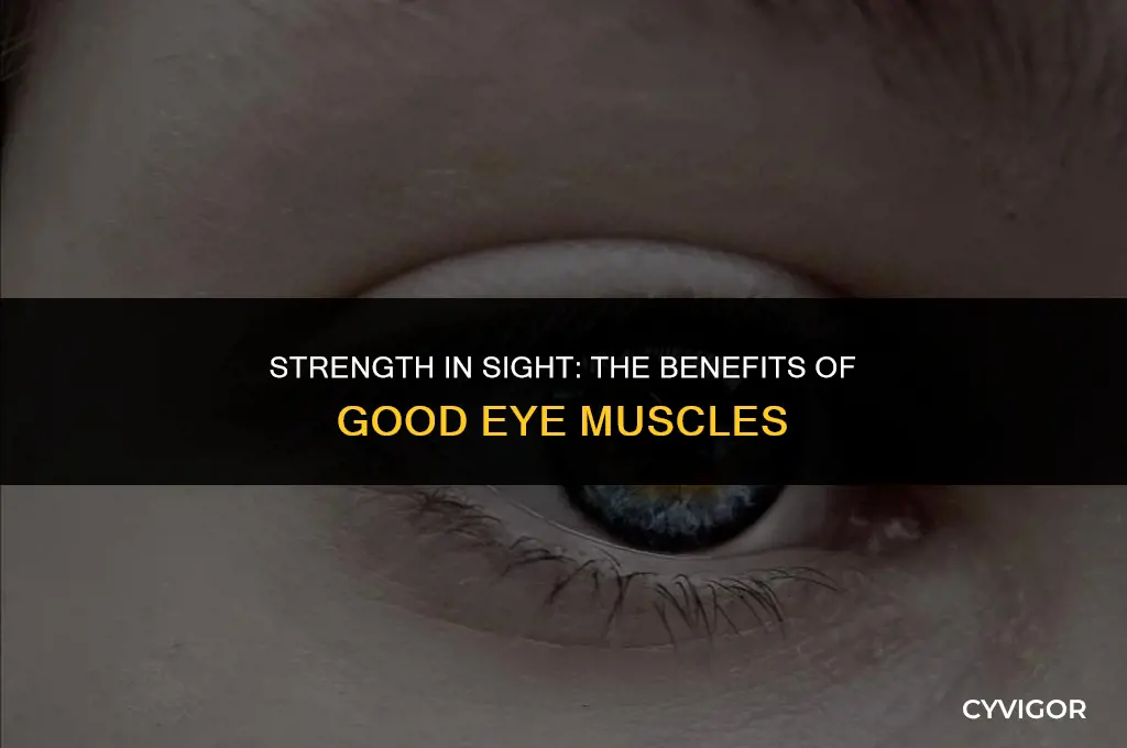 what happens when you have good eye muscles