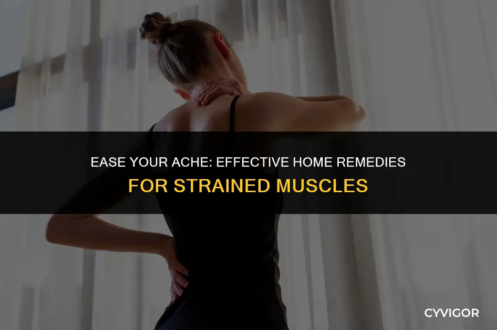 what home remedy is good for strained muscle