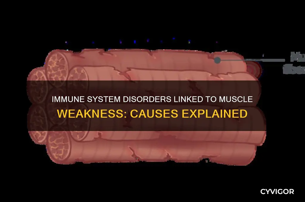 what immune system causes muscle weakness