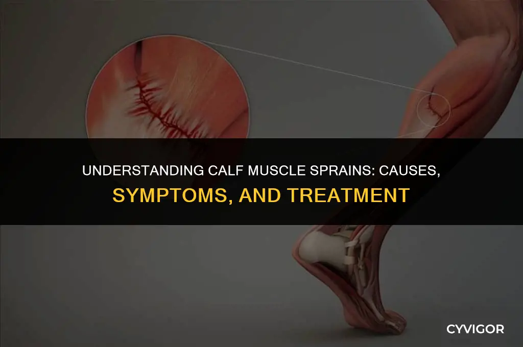what is a calf muscle sprain