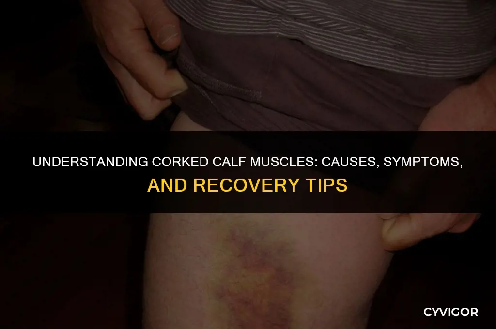 what is a corked calf muscle