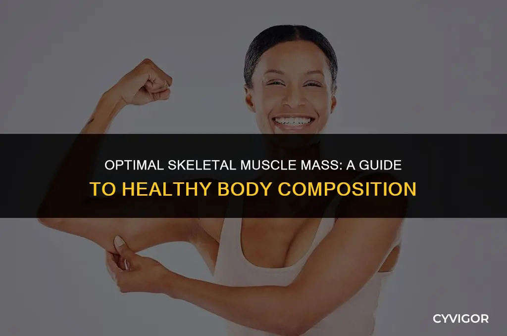 what is a good level of skeletal muscle