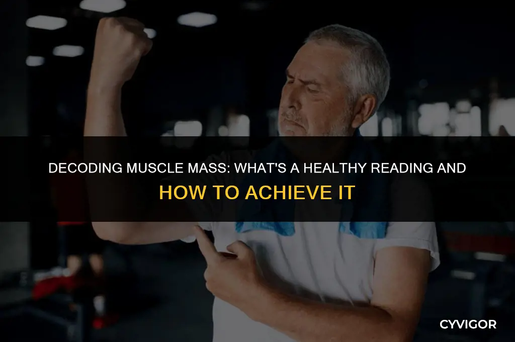 what is a good muscle mass reading