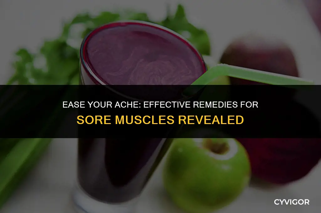 what is a good remedy for sore muscles