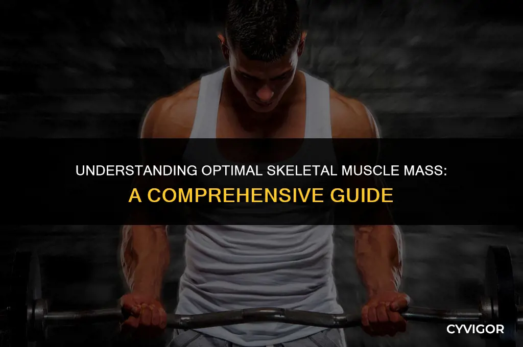 what is a good skeletal muscle mass number