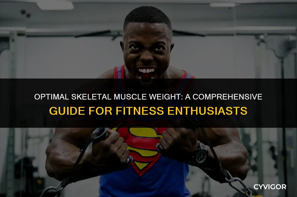 what is a good skeletal muscle weight