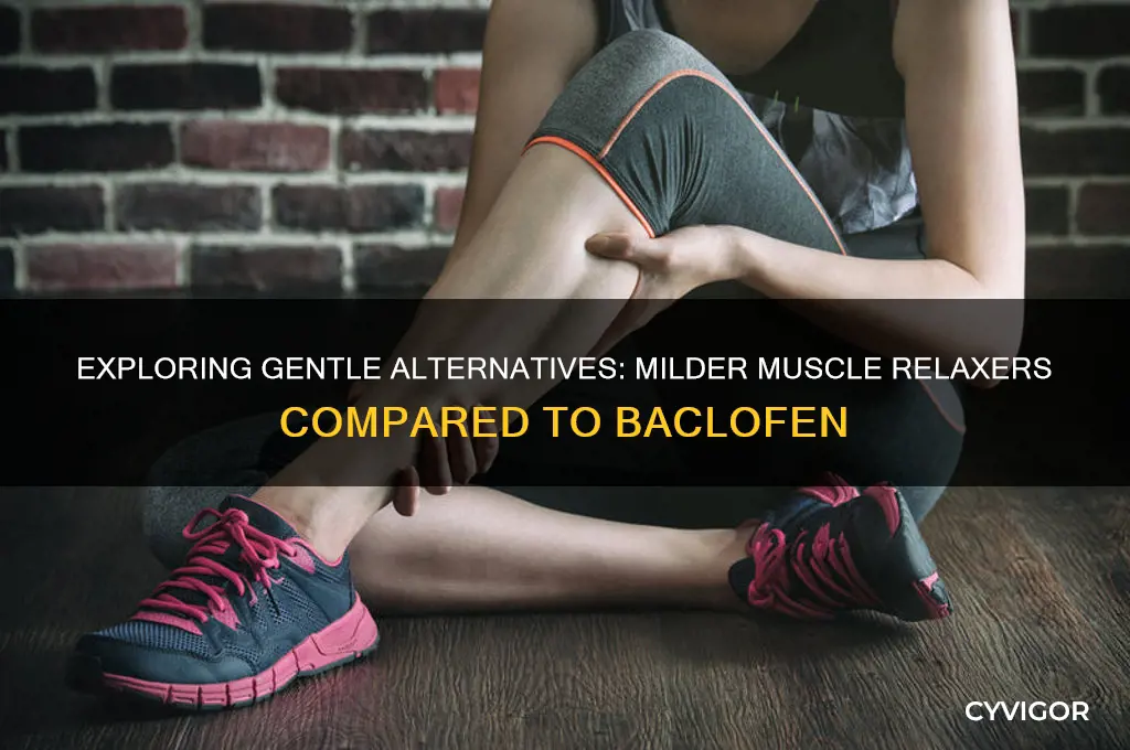 what is a milder muscle relaxer than baclofin