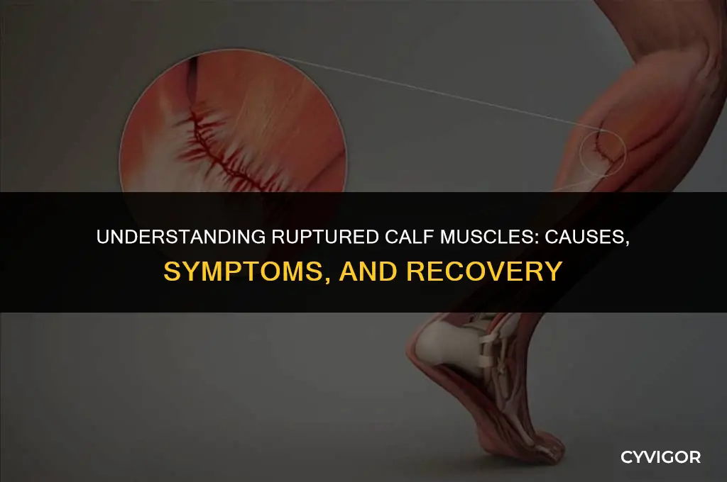 what is a ruptured calf muscle