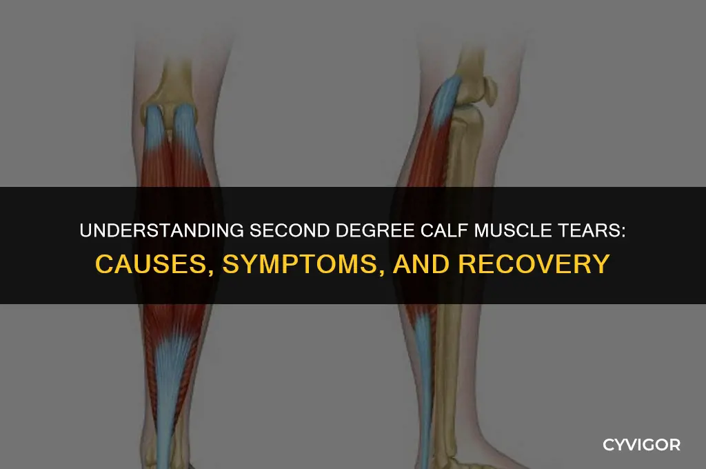 what is a second degree tear in a calf muscle