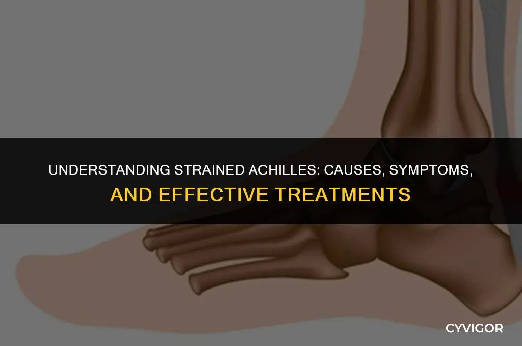 what is a strained achilles at calf muscle