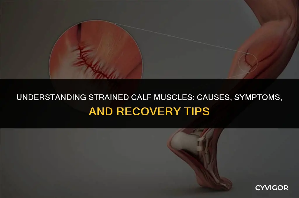 what is a strained calf muscle