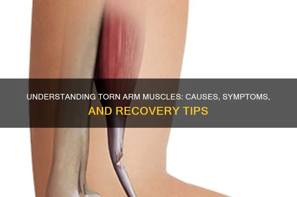 what is a torn muscle in the arm
