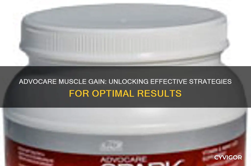 what is advocare muscle gain
