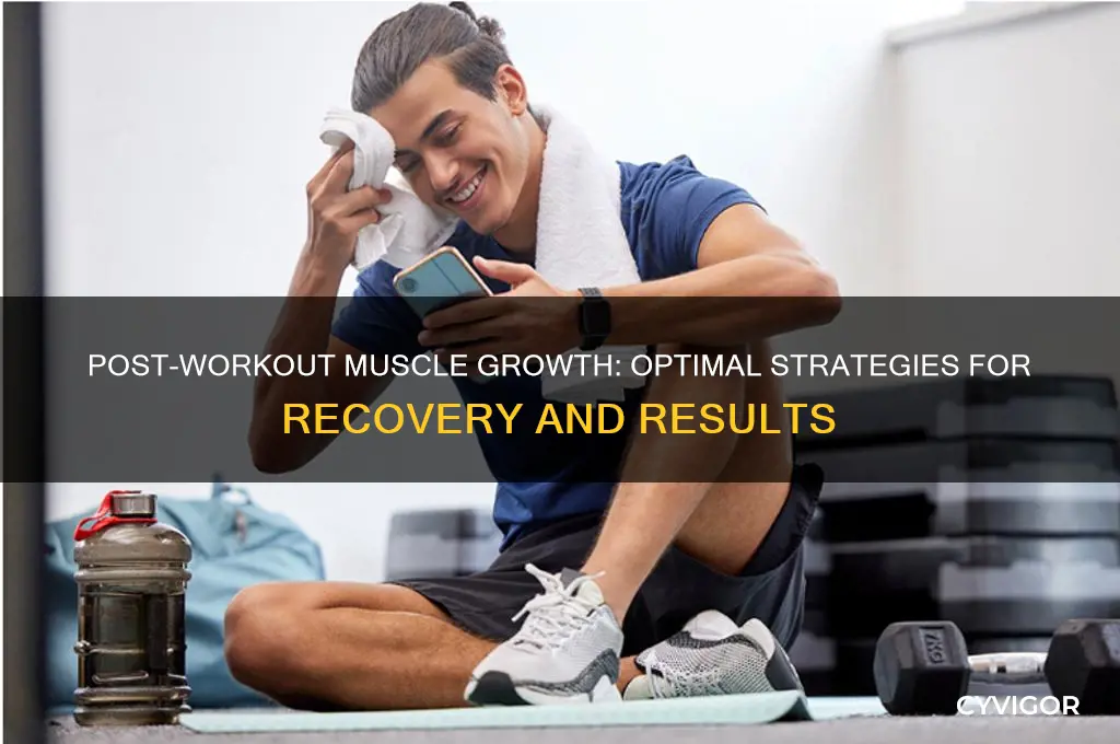 what is best for after a workout to gain muscle