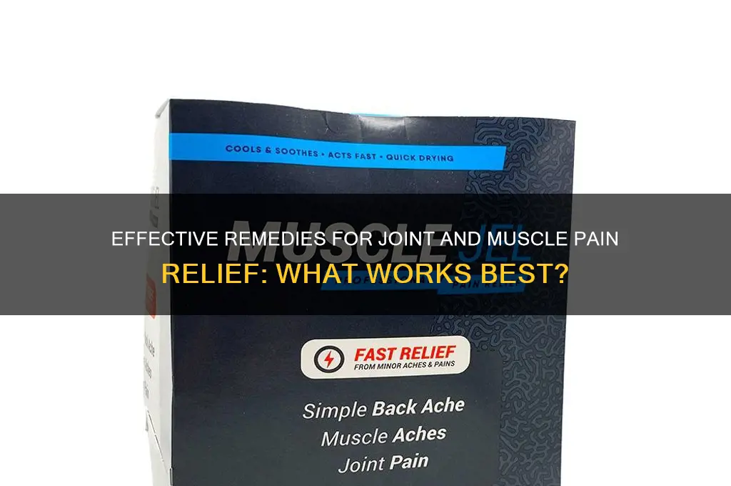 what is best for joint and muscle pain