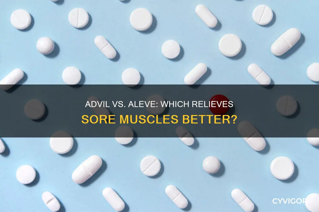 what is better for sore muscles advil or aleve
