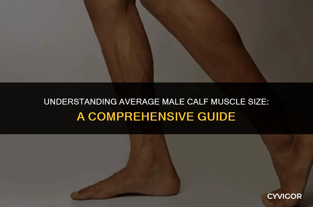 what is considered an average sized male calf muscle