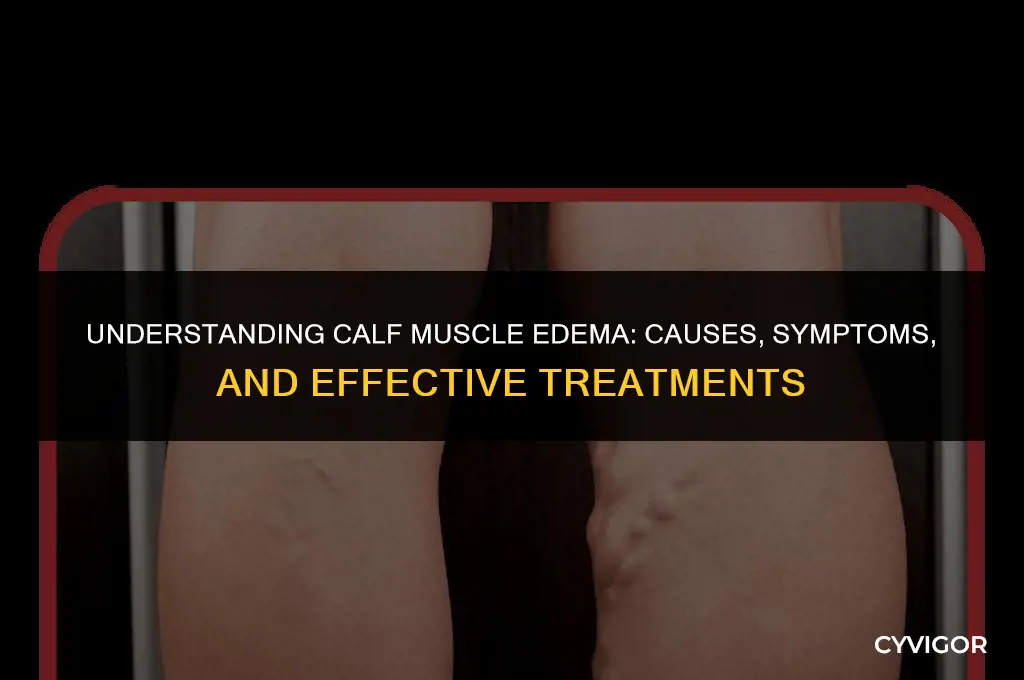 what is edema in the calf muscle