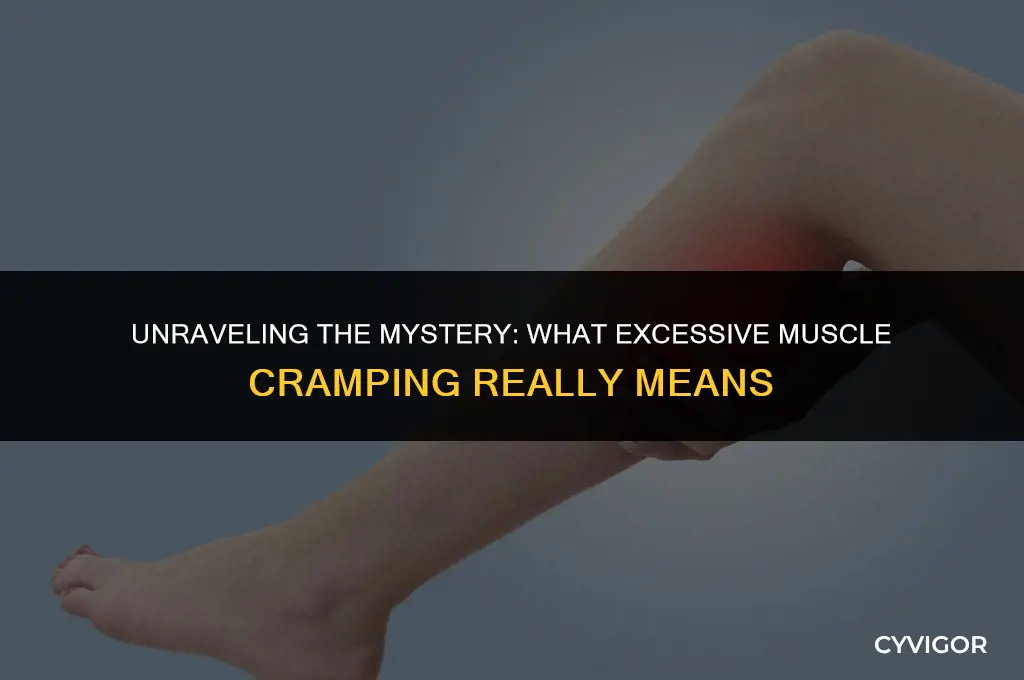 what is excessive muscle cramping a sign of