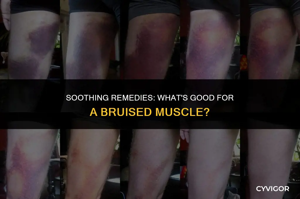 what is good for a bruised muscle