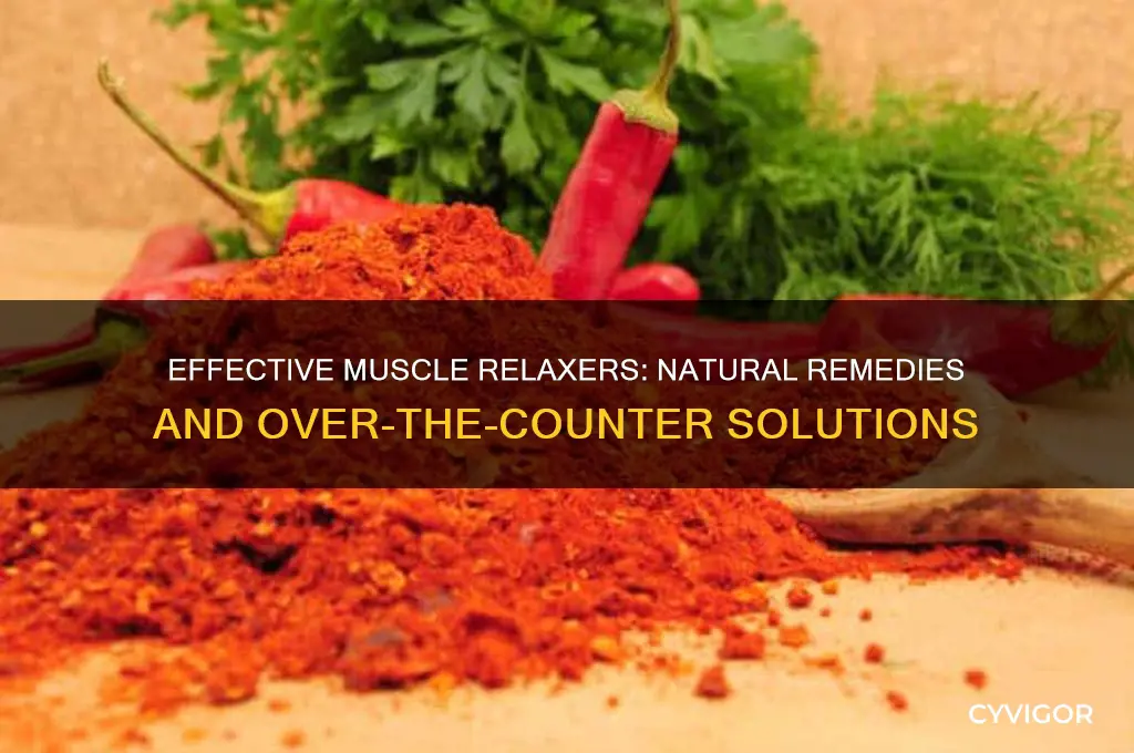 what is good for muscle relaxer