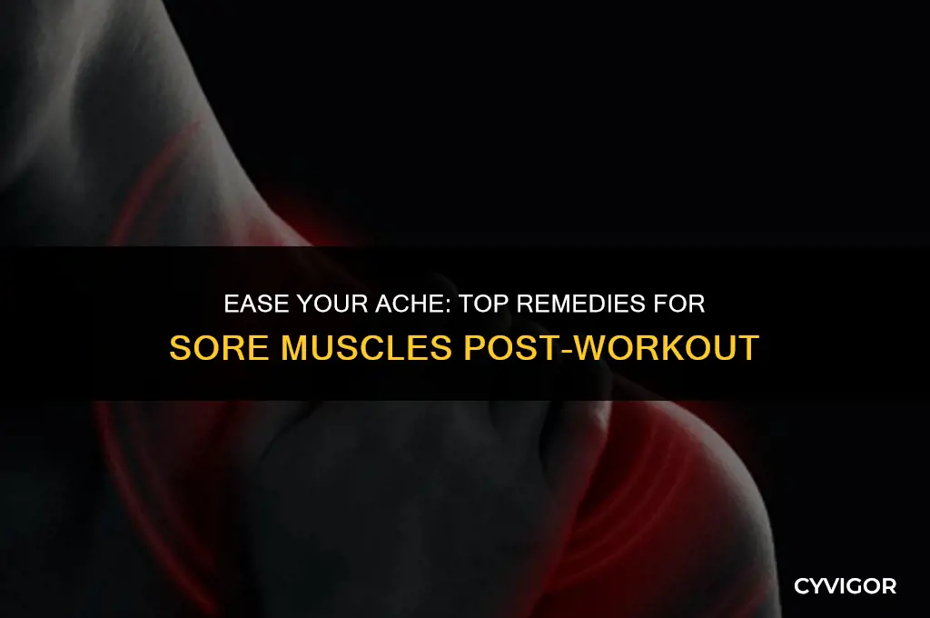 what is good for sore muscles after a hard workout