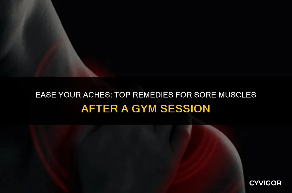 what is good for sore muscles day after gym