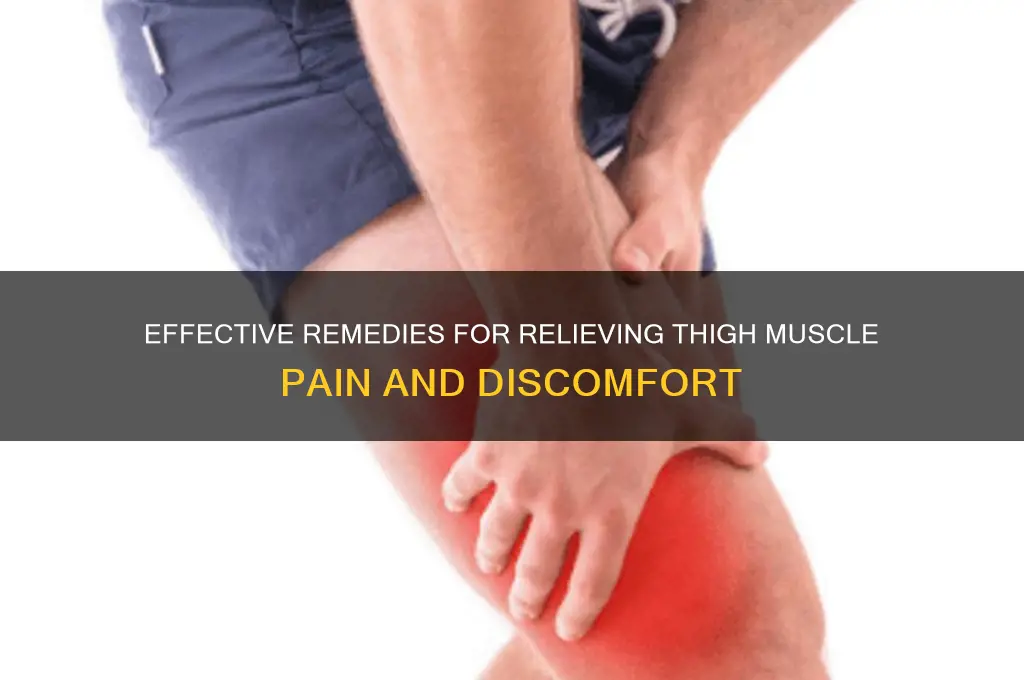 what is good for thigh muscle pain